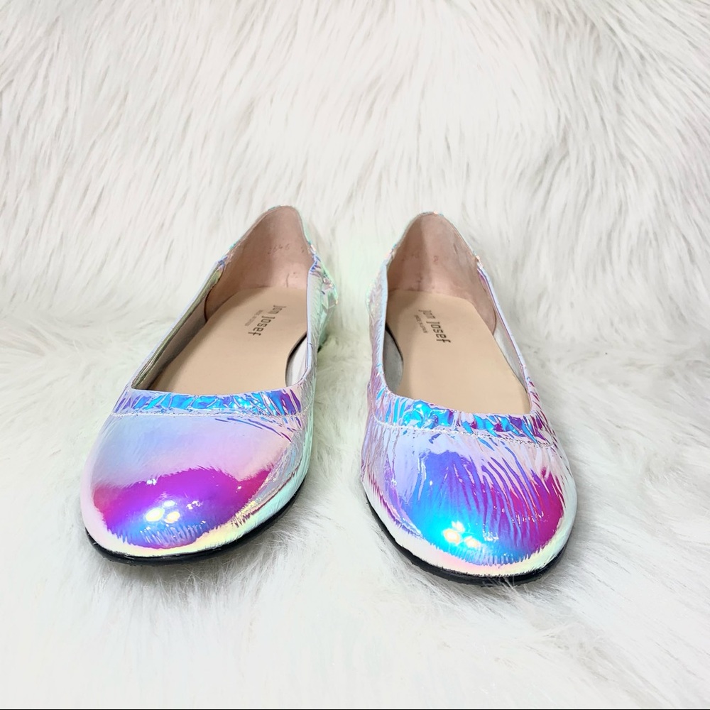 SOLD-Jon Josef Iridescent Crinkle Patent Flats {Spain} - Picture 7 of 10